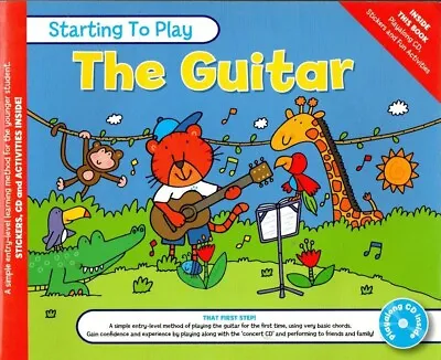 Music For Kids Starting To Play Guitar + CD Learn Guide Pre-School Early Years • £4.99