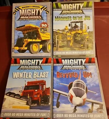 Mighty Machines (4 DVD Lot) Winter Blast Machines On The Job Tools FREE SHIP! • $12.99