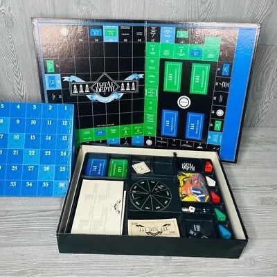 Rare 1984 Total Depth Board Game Oil Rig Game With All The Pieces • £36.62