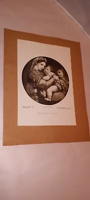 Madonna Of The Chair The Perry Picture 324 From Painting By Raphael Boston Ed. • $12