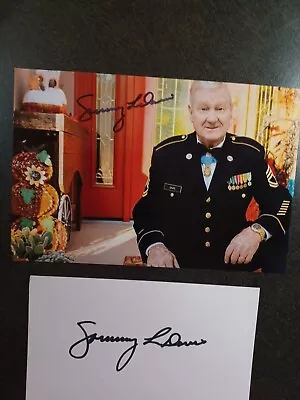 SAMMY L DAVIS Hand Signed AUTOGRAPH 4X6 PHOTO & 3X5 CARD VIETNAM MEDAL OF HONOR • $0.01