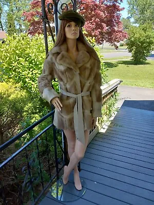 Vintage PASTEL MINK  Spy Girl  Belted 70's Trench • $219