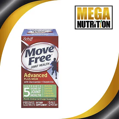 Schiff Move Free Joint Health Glucosamine Chondroitin Plus MSM 120 Tablets • $69.97