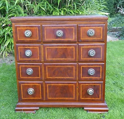 Ships Chest Of Drawers  Mahogany  Inlaid 1900 Free Shipping To England • £895