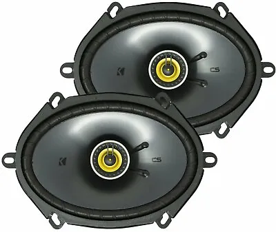 Kicker CSC684 CS Series 6x8  2 Way Coaxial Car Speakers  (46CSC684) • $89.99