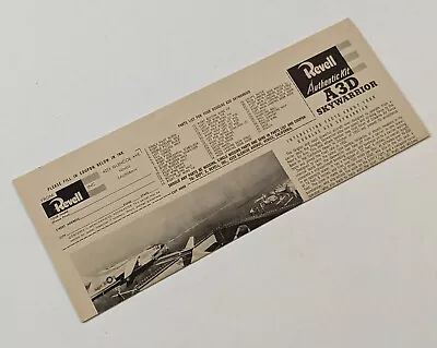 VINTAGE ASSEMBLY INSTRUCTIONS ONLY - Revell A3D SKYWARRIOR Model Kit 1956 H-241 • $14.77