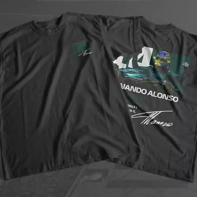 Fernando Alonso F1 Racing Graphic T-Shirt Aston Martin F1 Bootleg T-Shirt • $30.99