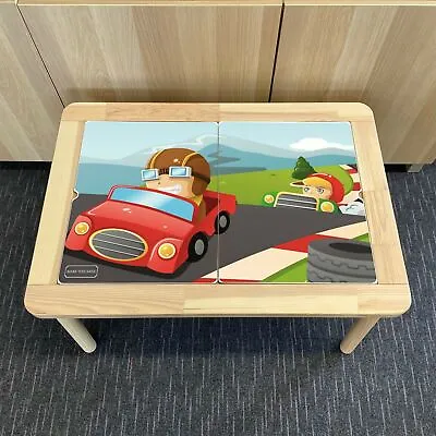 Kids Racing Car F1 Table STICKER ONLY Compatible With IKEA Flisat Tables • £21.99