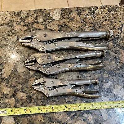 3PcPetersen Dewitt  Vise-Grip Locking Pliers 8WR76WRMade In USA • $35