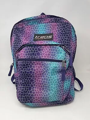 Trans Jansport Purple Blue Teal Mermaid Backpack - Nice Shape • $16.89