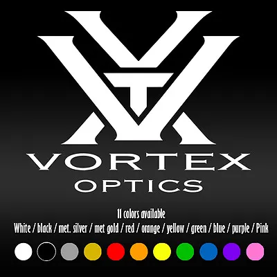 6  Vortex Optics Hunting Diecut Bumper Car Window Vinyl Decal Sticker • $7.66