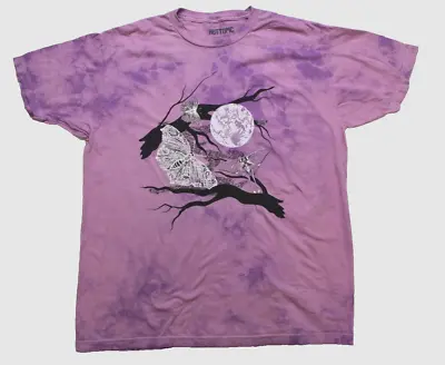 Hot Topic Juniors Night Moths Tie-Dye Boyfriend Fit T-Shirt New Small • $9.99