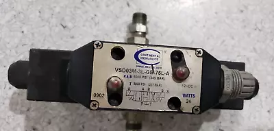 VSD03M-3L-GB-75L Continental Interchange D03 Hydraulic Solenoid Valve 4 Way 3 Po • $125