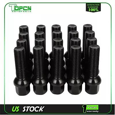 20X M14x1.5 17mm Hex Wheel Lug Bolts Nuts 40mm Shank For VW Golf Jetta Audi TT • $31.96