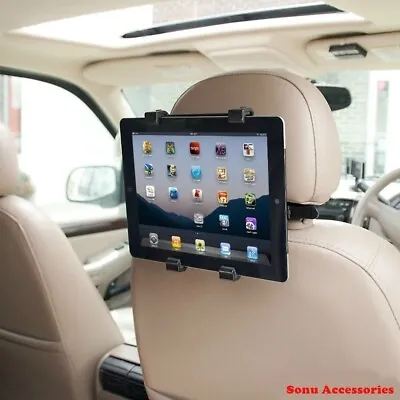 Universal In Car Headrest Back Seat Mount Holder For IPad 1 2 3 4 Air Pro Tablet • £7.99