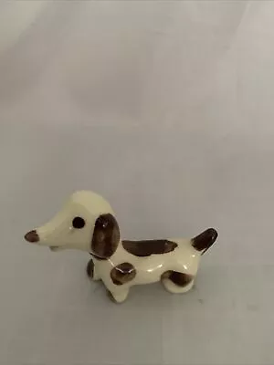 Vintage  Bobble-Head Porcelain Dog Ring Holder Dachshund Figurine • $19.99