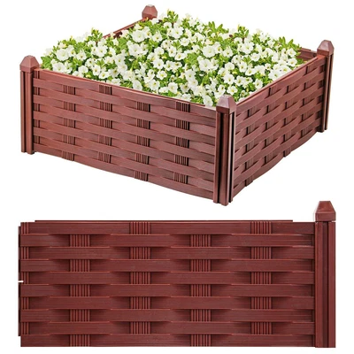 £12.95 • Buy Raised Garden Flower Bed Planter Plant Pot Window Vegetable Herb Box Tray Frame