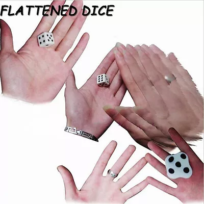 Easy Magic Close-up Dice Magic Trick Flat Dice Easy To Learn Mini Magic :da • £3.14