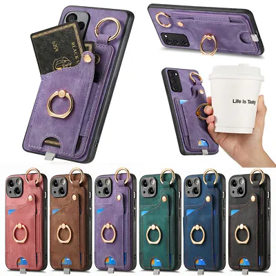 For Xiaomi Poco X5 M5 X4 Pro F5 Redmi Note 12 Ring Card Stand Cover Leather Case • $12.60