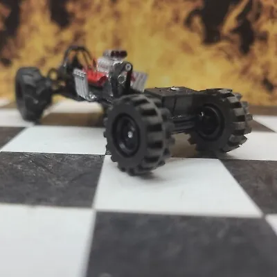 Custom Made PRO MUD RACER RAIL BOGGER  1:64 SCALE REAL RUBBER TIRES RACING DRAG • $79.99