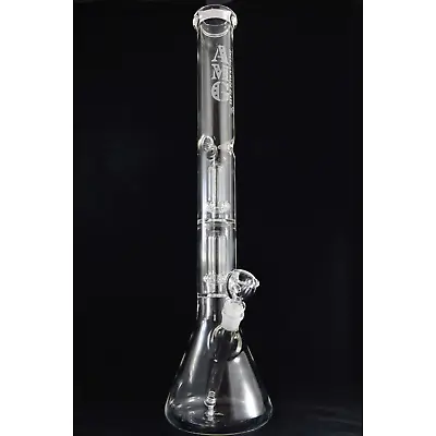 AMG Glass Massive 22 Inch Double Perc Glass Bong Water Pipe • $167.99