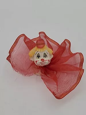 Vintage Norleans Small Clown Head Figurine On Base 2  High Made In Italy - RARE • $18.99