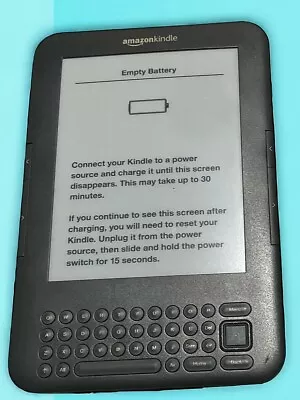 AMAZON KINDLE Keyboard D00901 (3rd Generation) 4GB Wi-Fi • £11