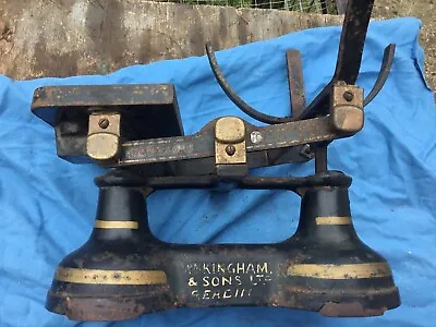 £8 • Buy Vintage Cast Iron Kitchen Scales 