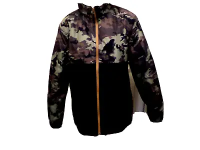 Goodfellow & Co Men's Black & Camouflage Full Zip Windbreaker With Hood XX-Large • $20