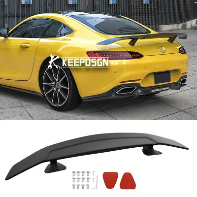 46  Rear Trunk Spoiler GT Style Wing Matte Black For Mercedes Benz C63 AMG GT • $89.37