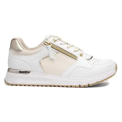 Lilley & Skinner Womens Trainer White Ladies Casual Lace Up Pitch SIZE • £24.99