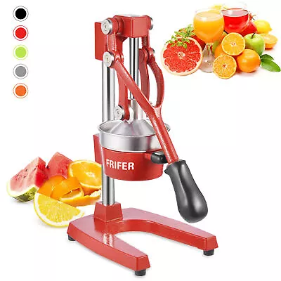 Hand Press Manual Citrus Juicer Fruit Juicer Juice Squeezer Citrus Orange RED • £29.99