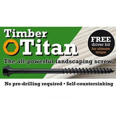 Timber Titan Railway Sleeper Landscaping Wood Screws - No Pre-Drilling Needed • £237.99