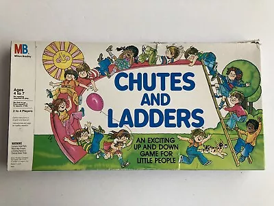 Vintage Milton Bradley Chutes And Ladders Game (Missing 2 Stands) • $19.99