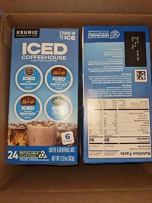 2 Boxes Keurig Iced Coffee Single-Serve K-Cup Pods Variety Pack 48 Count Total • $45