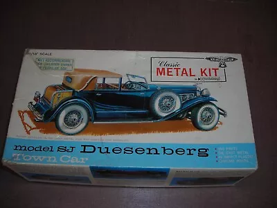 Vintage Unbuilt Hubley 32 Duesenberg SJ Town Car Classic Metal Model Car Kit • $69.95