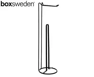 $12.69 • Buy Box Sweden Wire Tissue Roll Stand Toilet Paper Holder Dispenser Organiser Black