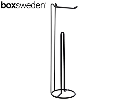 $12.69 • Buy Box Sweden Wire Tissue Roll Stand Toilet Paper Holder Dispenser Organiser Black