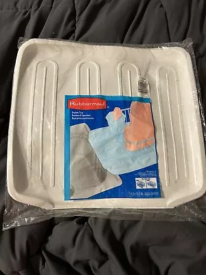 Vintage 1995 Rubbermaid Off White Dish Drainer Tray 1180 14.3x15.3” NOS New • $39.70