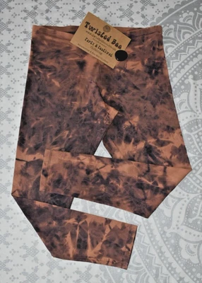 £10 • Buy Terracotta TIE DYE Festival  * Summer * Pixie Hippy Rave  Leggings - Size 12/14