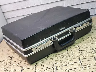 VTG Hard Shell Briefcase Tool Carry Case Luggage MCM Prop Pilot Businessman Rare • $21.24