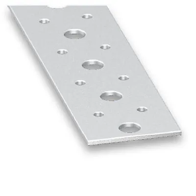 Mild Steel Perforated Galvanised Flat Bar Multi-purpose 40MM X 2MM X 1M • £12.69