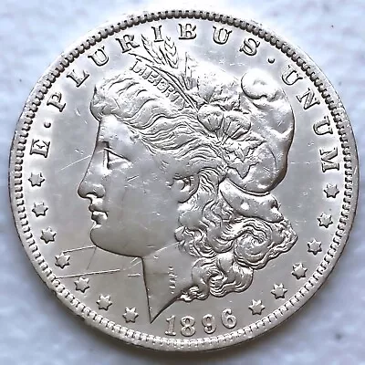 1896-o good Date Au Morgan Silver Dollar 90% $1 Coin Us #e192 • $34.01