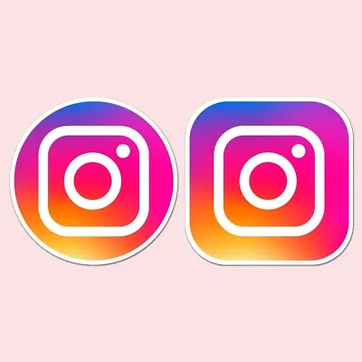 2x Instagram Logo Window Sticker - Shop Window Decal • $13