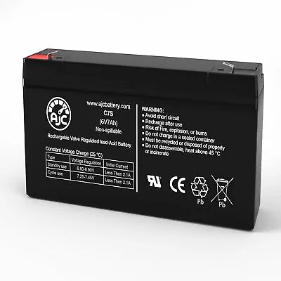 Long Way LW-3FM7 6V 7Ah Sealed Lead Acid Replacement Battery • $20.39