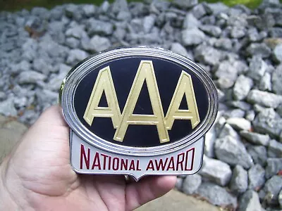 $101.50 • Buy 1950s Antique AAA Trunk Bumper Emblem Vintage Chevy Ford Hot Rod Gm Rat Bomb 55