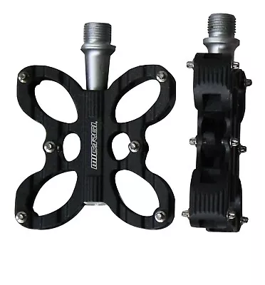 9/16  Metal Bicycle Pedals Set Three Piece Crank Alloy Pedal With Gift Box • $36.99