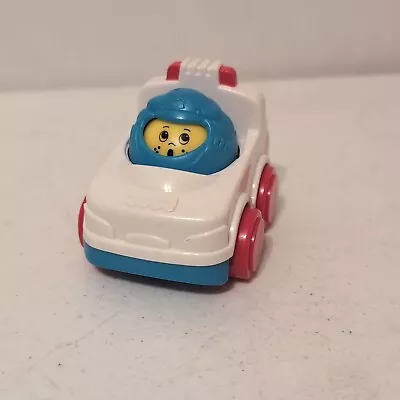 1996 McDonalds Fisher Price Under 3 Meal Toy Rolling Police Man In Car Roly Poly • $5