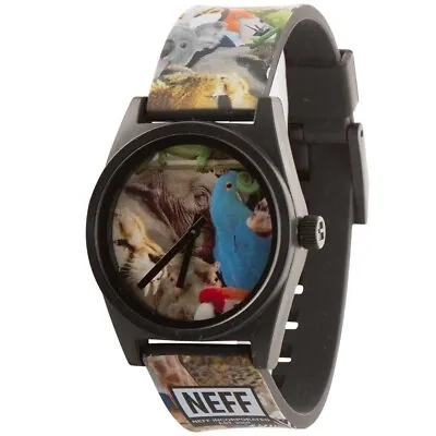 Neff Daily Wild Analog Wrist Watch W/ 5 ATM Water Resistance Wildlife Print New • $27.96