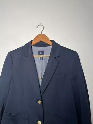 Gap Navy Blazer Size 12 Nautical Sailing Classic French Parisian  • £25